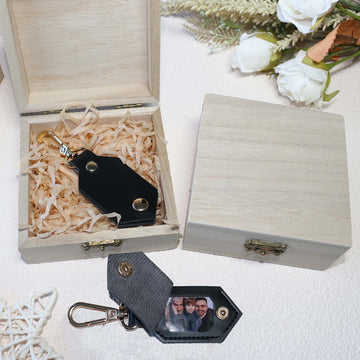 DIY Picture Key Chains,Custom Keychain With Picture, Llaveros(Black) Personalizados Customized Keychain Gifts For Women Boyfriend Husband Mens - uniqicon