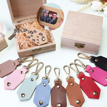 DIY Picture Key Chains,Custom Keychain With Picture, Llaveros(Brown) Personalizados Customized Keychain Gifts For Women Boyfriend Husband Mens - uniqicon