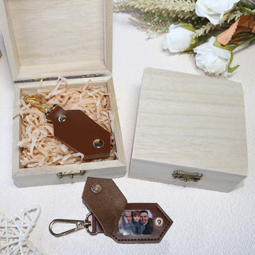 DIY Picture Key Chains,Custom Keychain With Picture, Llaveros(Dark Brown) Personalizados Customized Keychain Gifts For Women Boyfriend Husband Mens - uniqicon