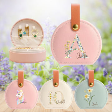 Personalised Travel Jewellery Organiser,Small Holiday Essentials Presents Box Gift,Travel Small Organiser Gift,Holiday Essentials Presents - uniqicon