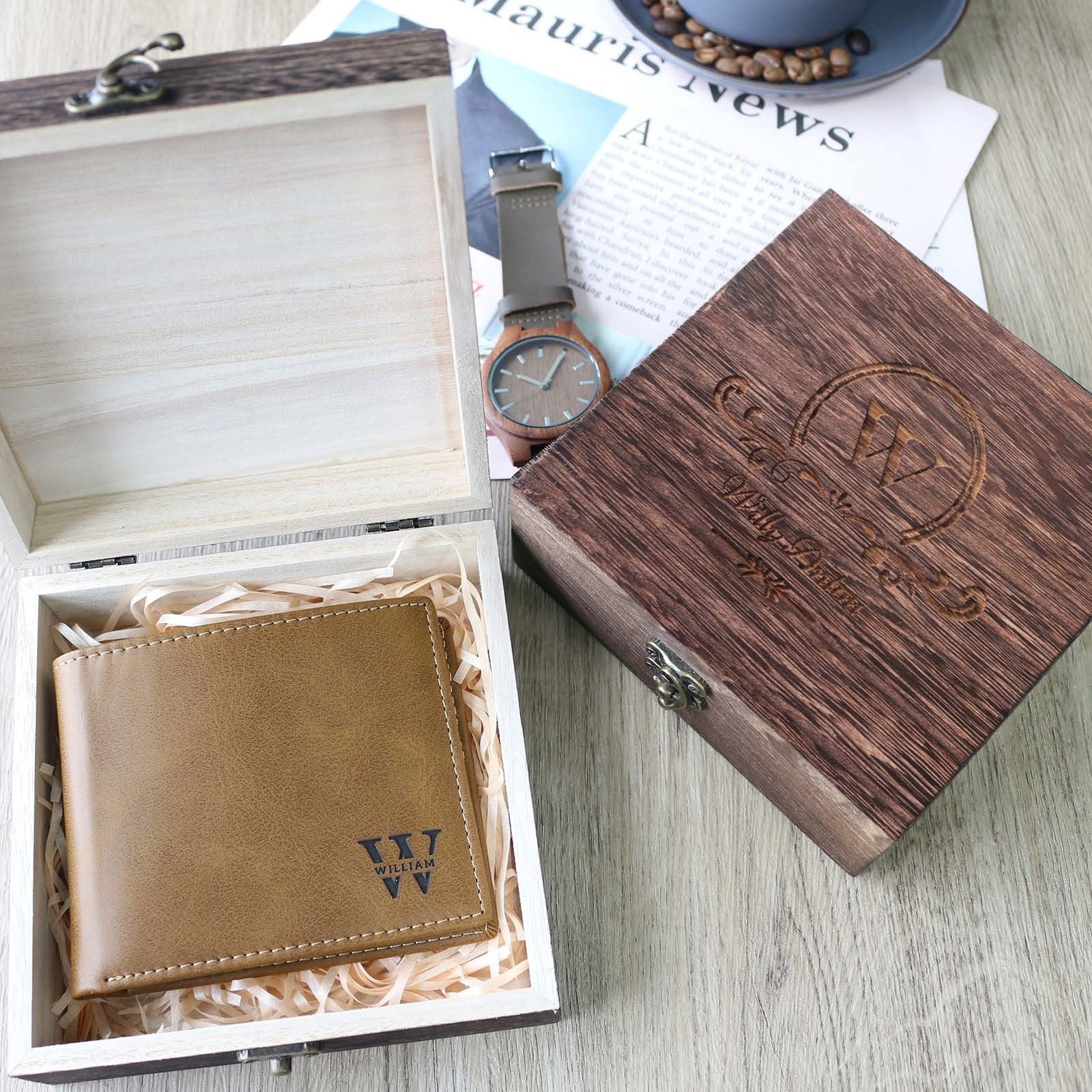 Personalised Leather Slim Credit Card Mens Wallets Custom Hombres Minimalist Men'S Carteras Para Billeteras De Front Pocket Wallet Gifts For Men Boyfriend - uniqicon